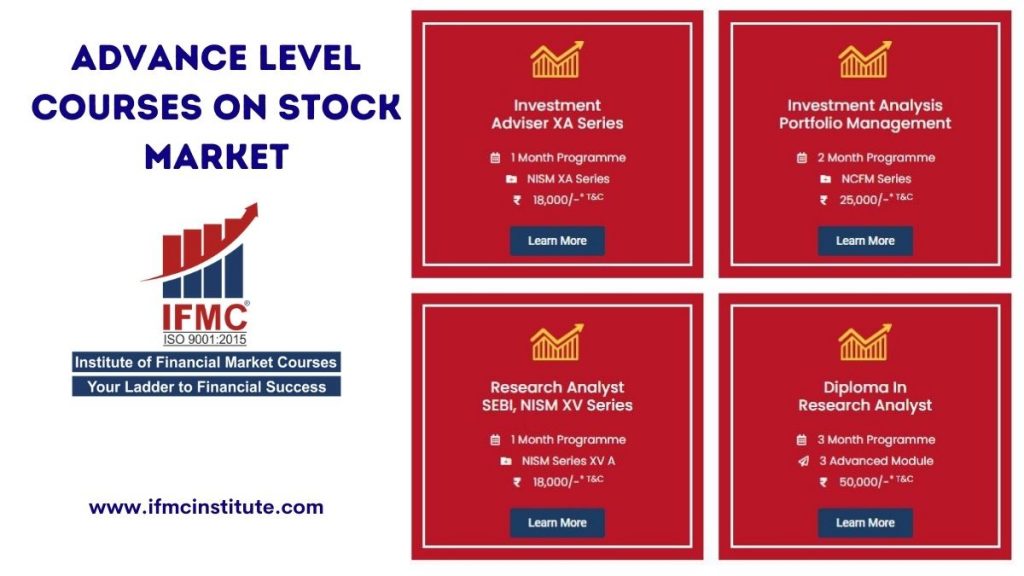 advanced level courses on stock market by IFMC Institute